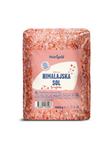 Nutrigold krupna himalajaska sol u prozirnoj, plastičnoj ambalaži 1kg