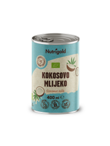 Nutrigold Kokosovo mlijeko - Organsko u konzervi plave boje, 400ml