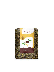Nutrigold žuti čaj u plastičnoj, prozornoj ambalaži od35g.